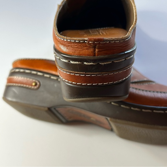 L'ATISTE Spring Step Chino Camel Brown Leather Clogs Size 41EU /11 US - Picture 5 of 13